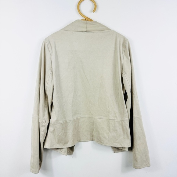Max Studio faux suede shawl collar open thin spring jacket - Picture 2 of 8